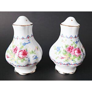 Vintage Royal Albert Petit Point Salt and Pepper